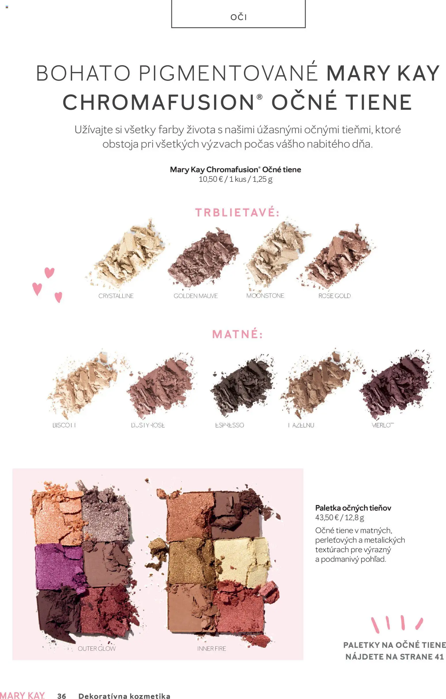 Nové Mary Kay akcie – leták je platný od 30.06.2026 | Strana: 36 | Produkty: Očné tiene