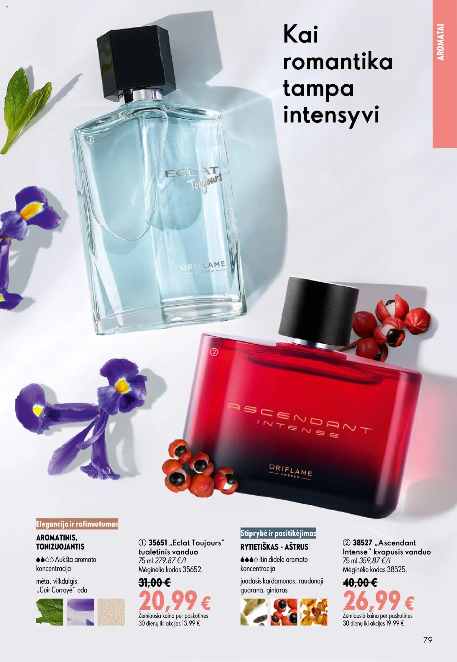 Oriflame akcijos nuo 2026.07.15 | Puslapis: 79 | Prekių: Kvapusis vanduo, Tualetinis vanduo