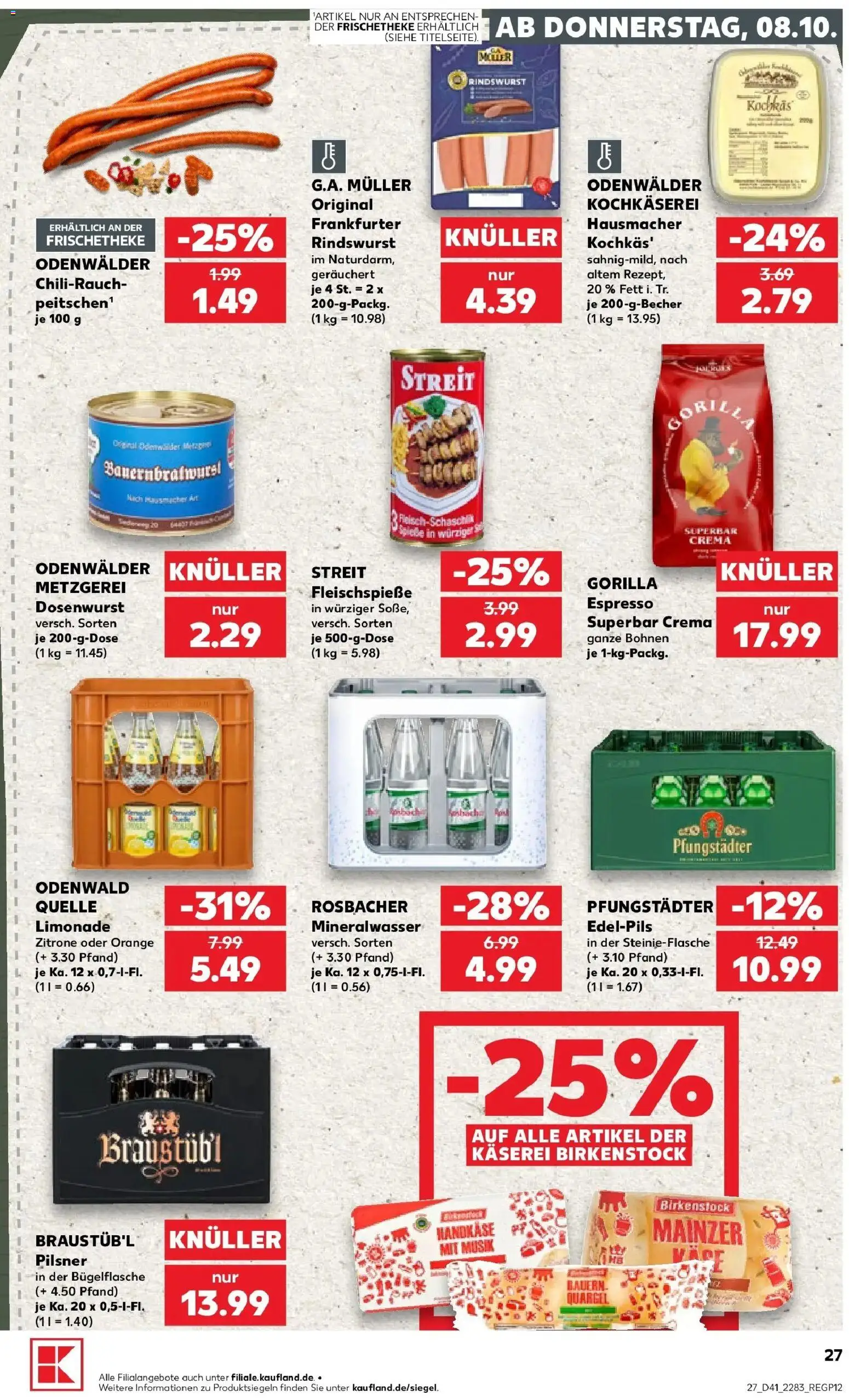 Prospekt Kaufland ab 05.10.2026 » Angebote Online zum Blättern | Seite: 37 | Produkte: Limonade, Mineralwasser, Zitrone