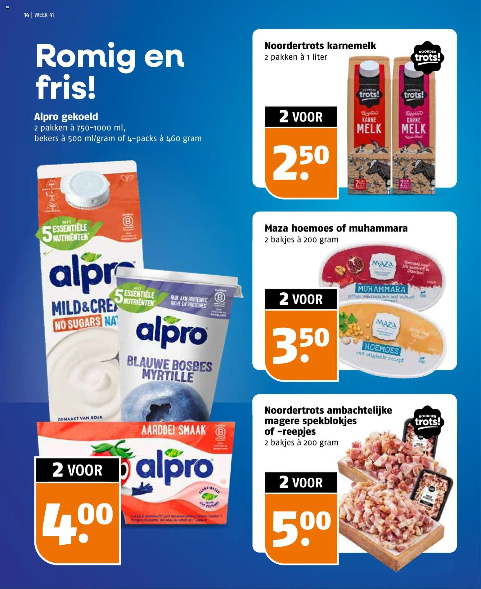 {H1} | Pagina: 14 | Producten: Melk, Karnemelk, Aardbei