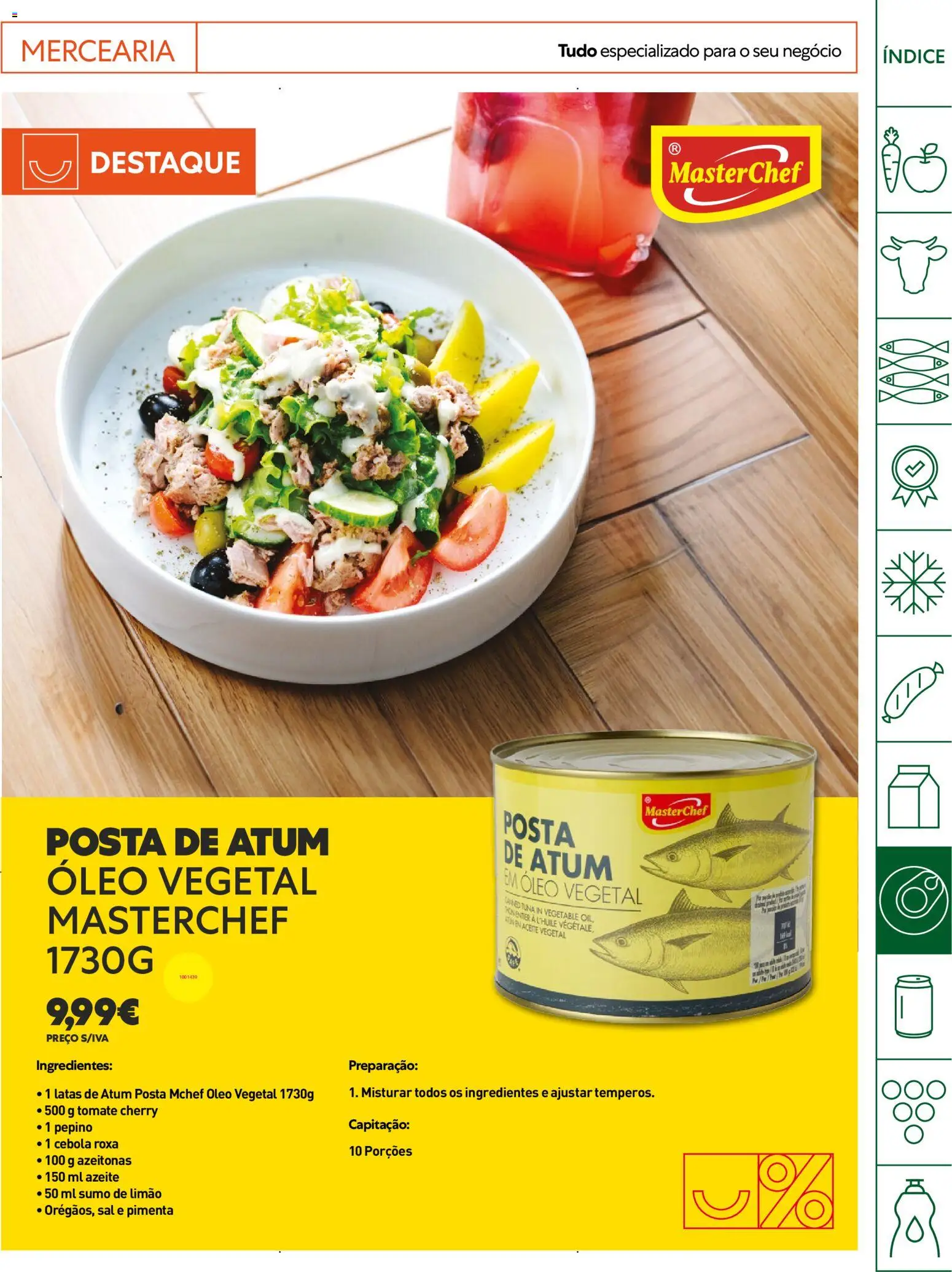 Recheio Horeca │ válido de 16.06.2026 | Página: 19 | Produtos: Azeitonas, Pimenta, Sal, Cebola
