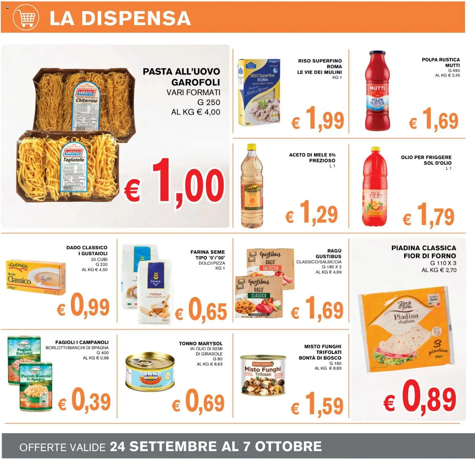 Volantino Coal del 24/09/2026 | Pagina: 8 | Prodotti: Olio di semi, Brodo, Ragú, Forno