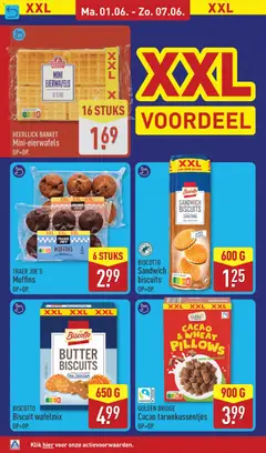 Aldi folder week 23 - Voorbeeld van een folder van Aldi, geldig van 01.06.2026 | Pagina: 26 | Producten: Muffins, Fagyasztott gyümölcs, Sandwich