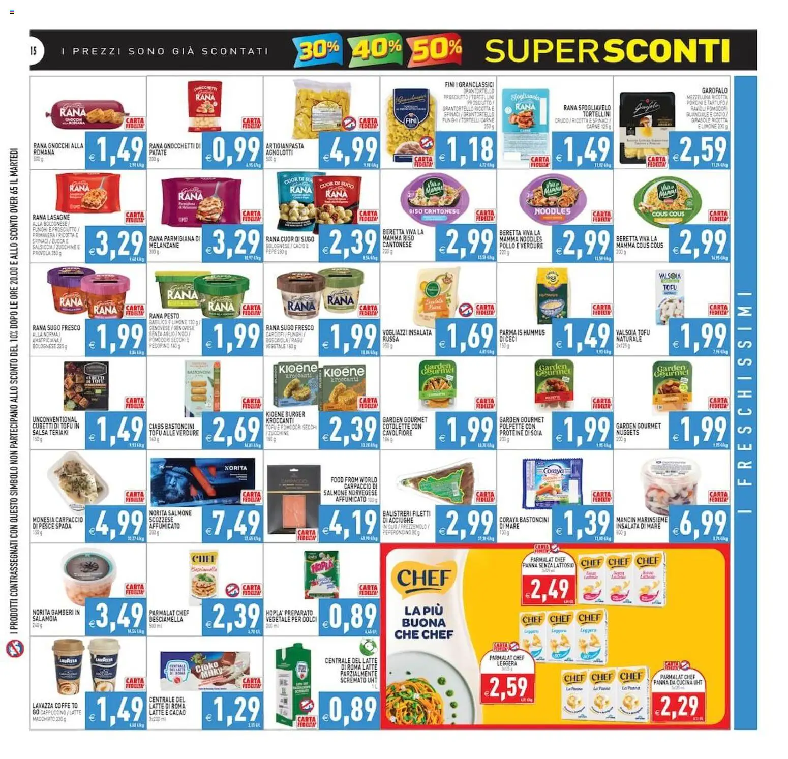 Volantino PIM Supermercati del 02/09/2026 | Pagina: 15 | Prodotti: Carpaccio, Salmone, Peperoncino, Cous cous