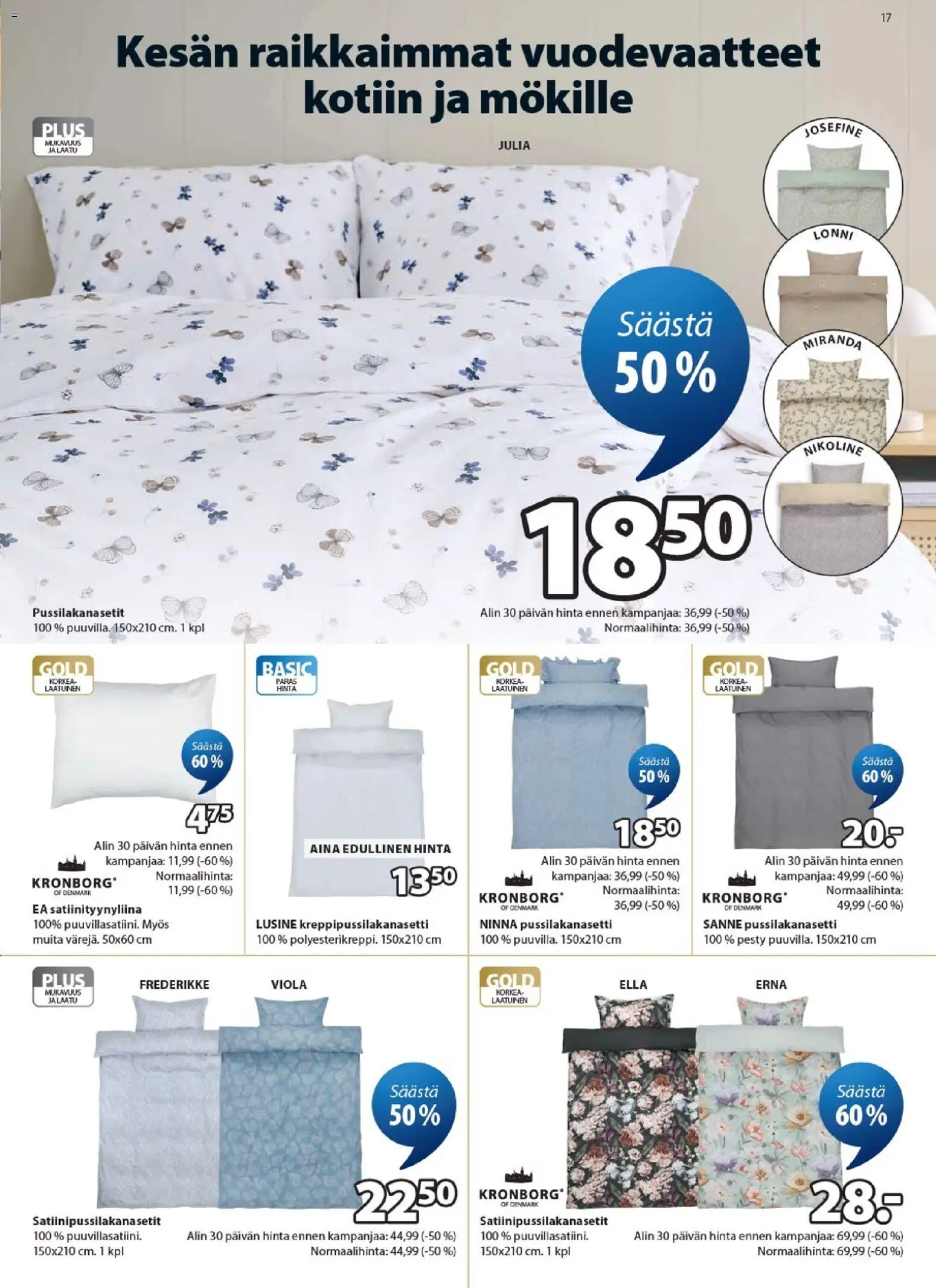 JYSK tarjoukset – voimassa 18.06.2026 alkaen | Sivu: 17