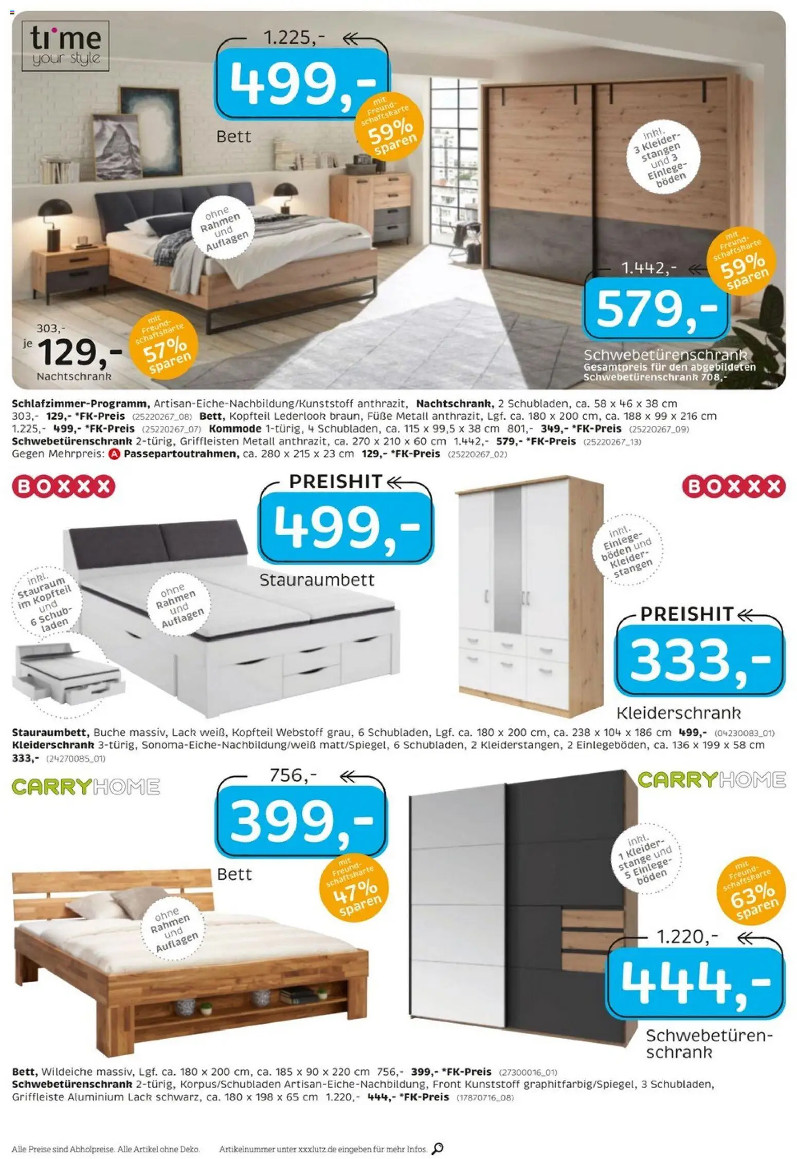 XXXLutz Junges Wohnen – gültig ab 29.08.2026 | Seite: 4 | Produkte: Bett, Kleiderschrank, Kommode, Schwebetürenschrank
