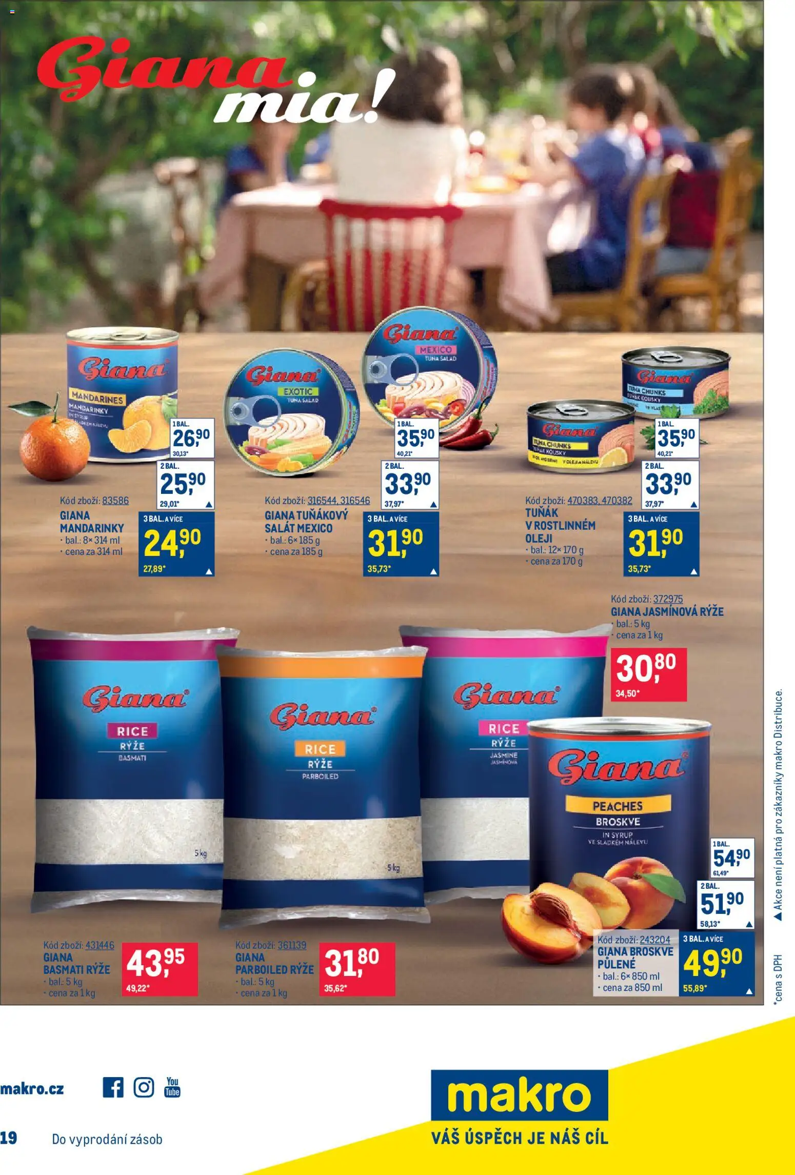Makro leták - Gastronomie od 26.08.2026 | Strana: 25 | Produkty: Mandarinky, Salát, Broskve, Jasmínová rýže