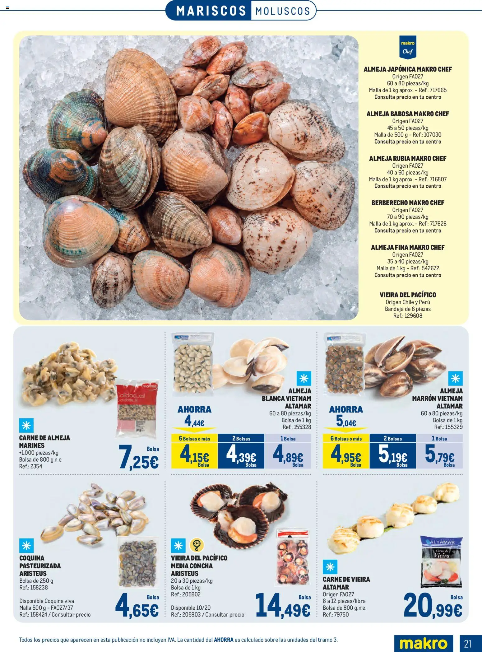Makro Pescados │ válido desde el 06/07/2026 | Página: 21 | Productos: Bolsa, Bandeja