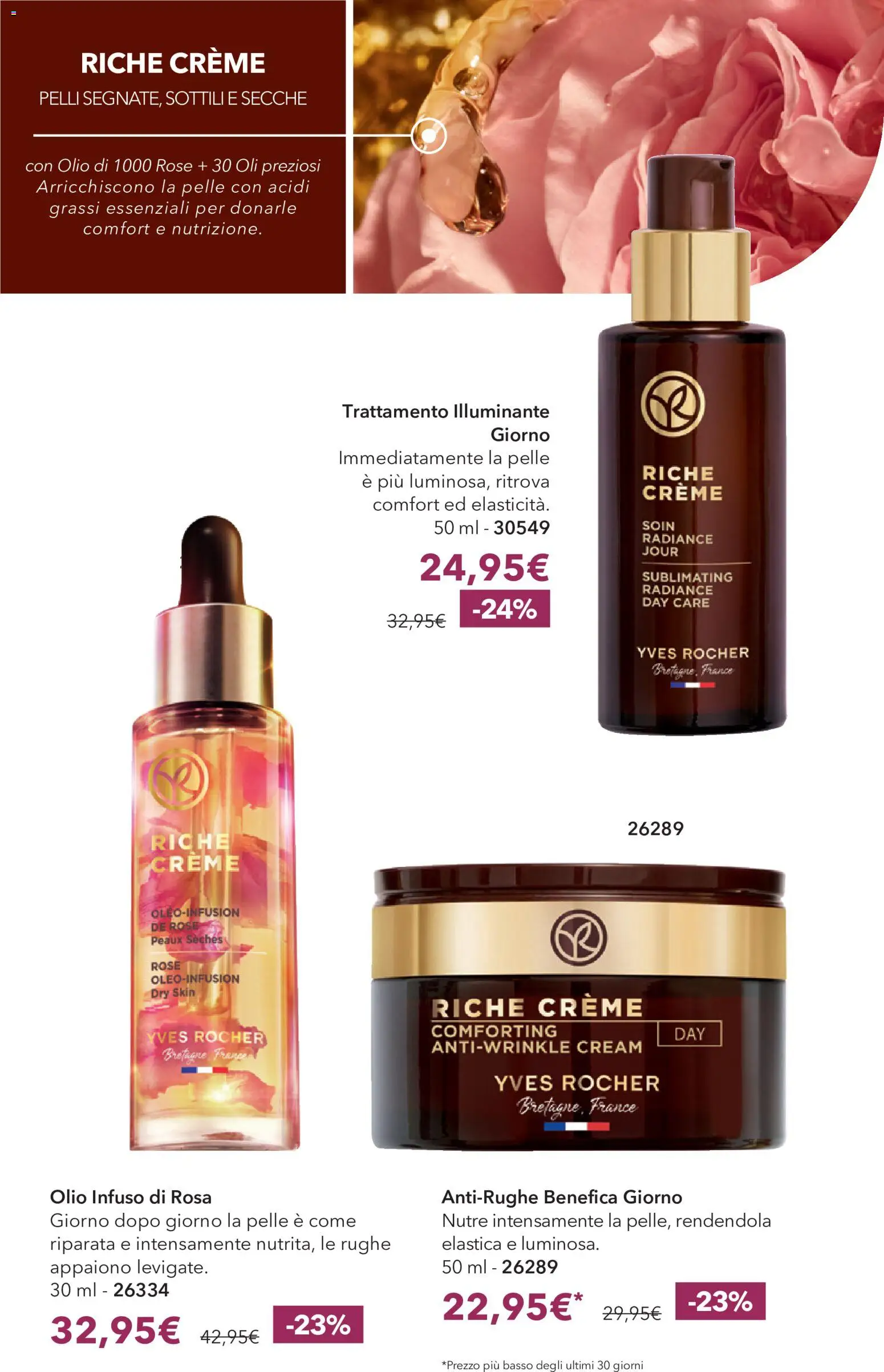 Volantino Yves Rocher del 20/10/2026 | Pagina: 38 | Prodotti: Illuminante, Olio