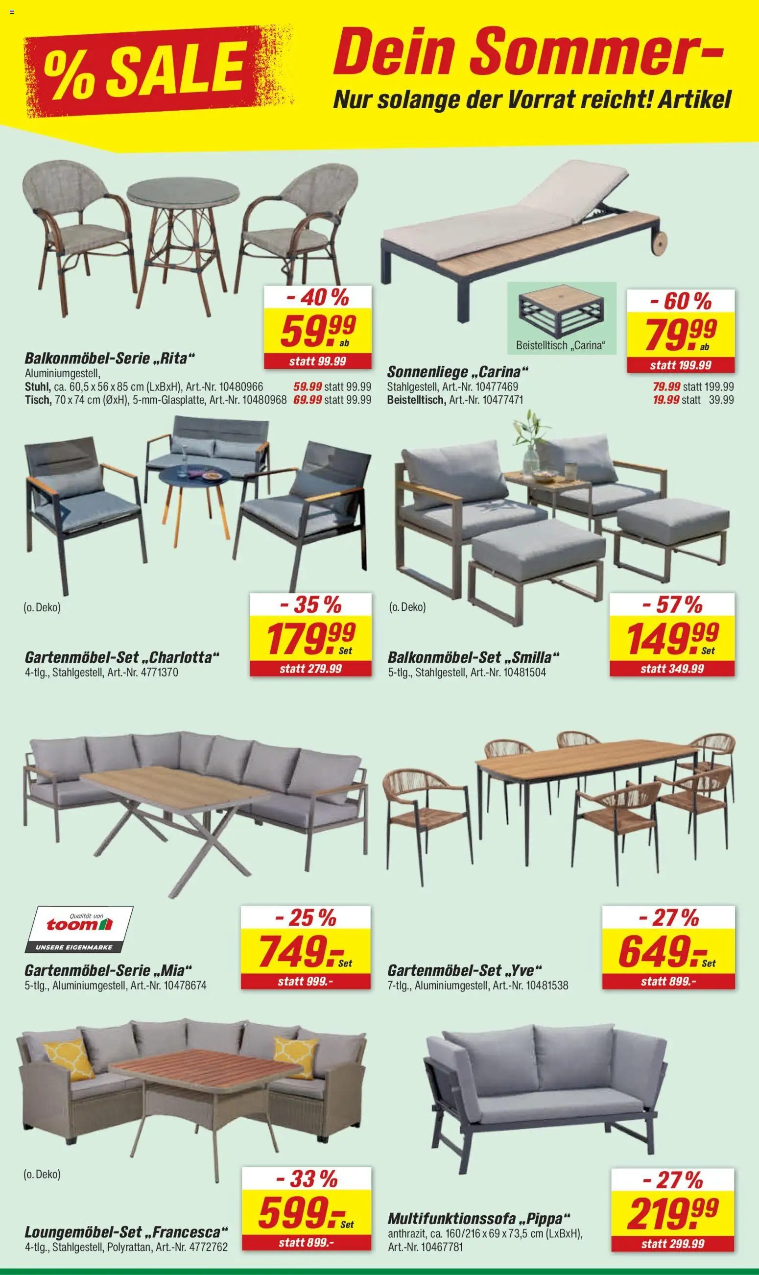 Toom Baumarkt Prospekt – gültig ab 25.07.2026 | Seite: 4 | Produkte: Beistelltisch