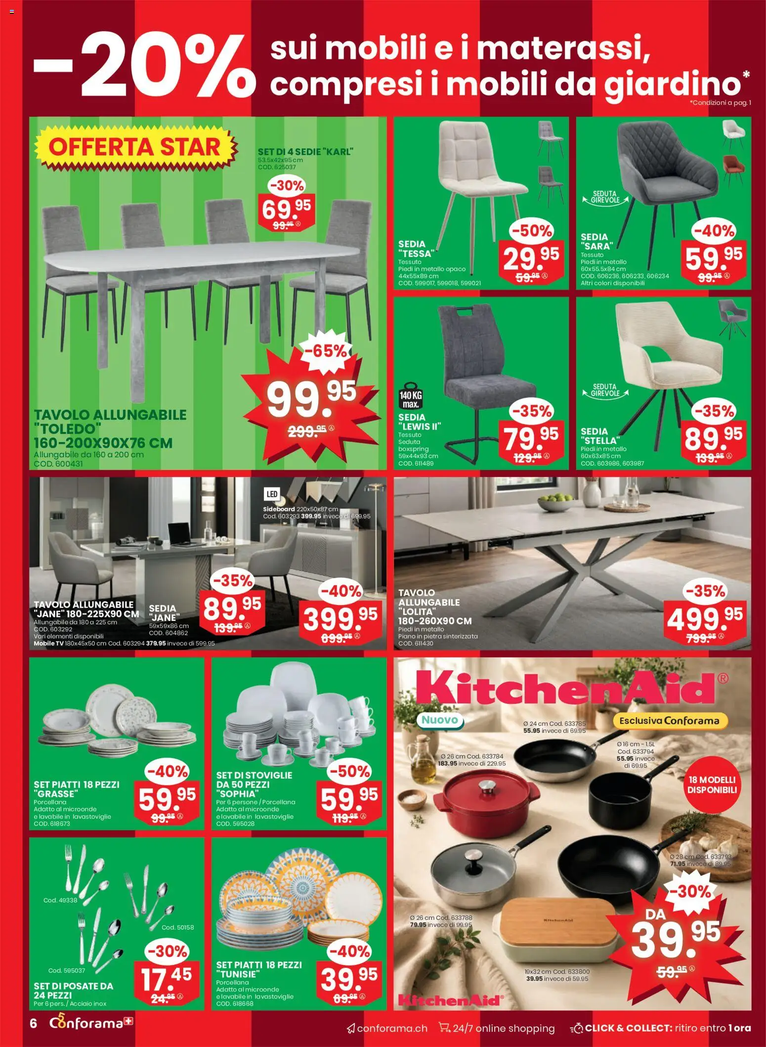 Conforama aktionen IT – gültig ab 03.06.2026 | Seite: 6 | Produkte: TV, Sideboard