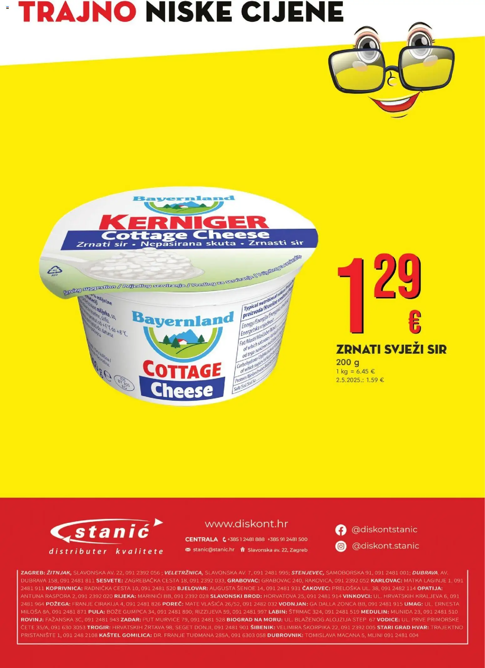 Stanić Diskont katalog | vrijedi od 26.10.2026 | Stranica: 4 | Proizvodi: Cottage, Sir, Svježi sir