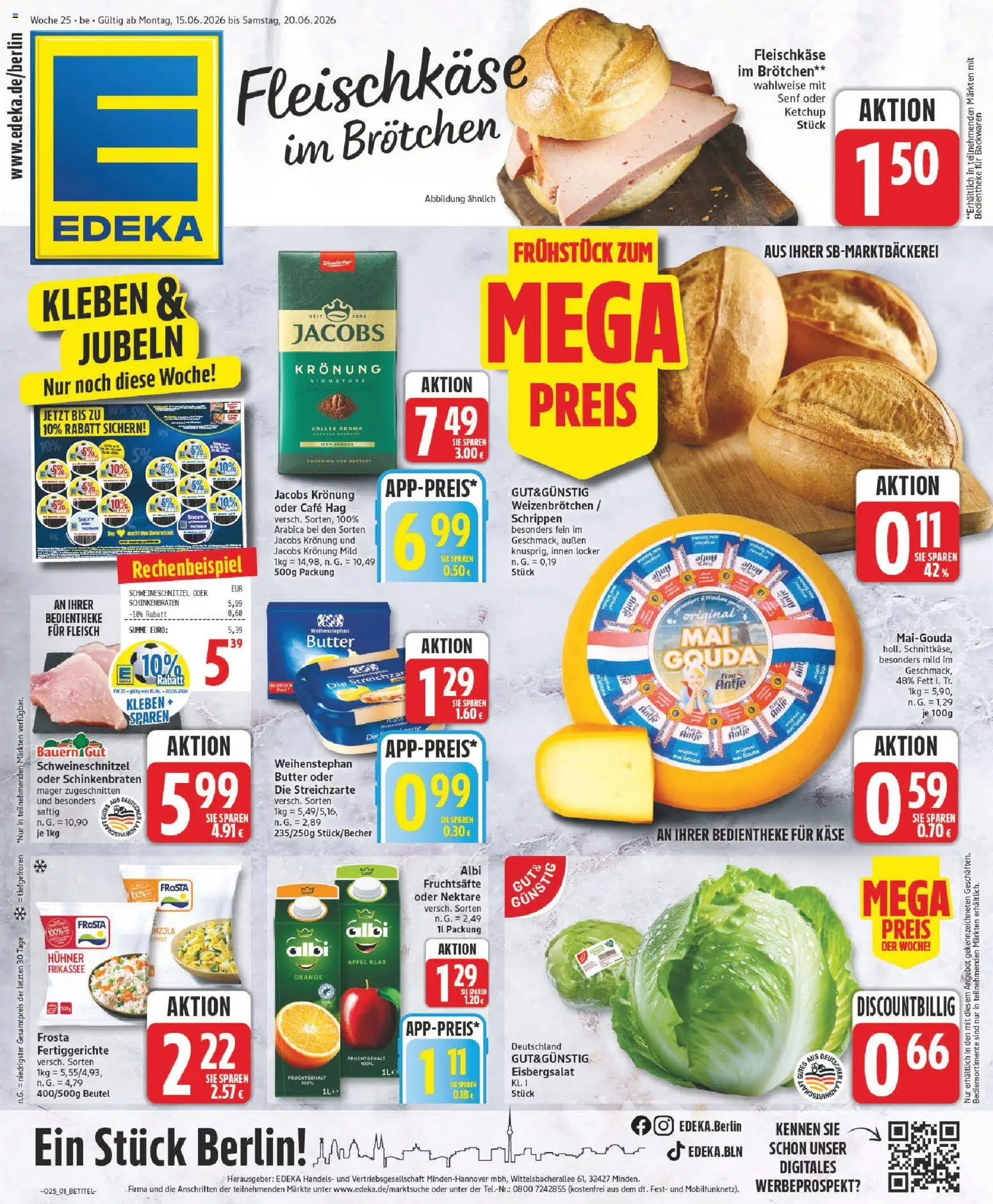 Edeka Prospekt – gültig ab 15.06.2026 | Seite: 1
