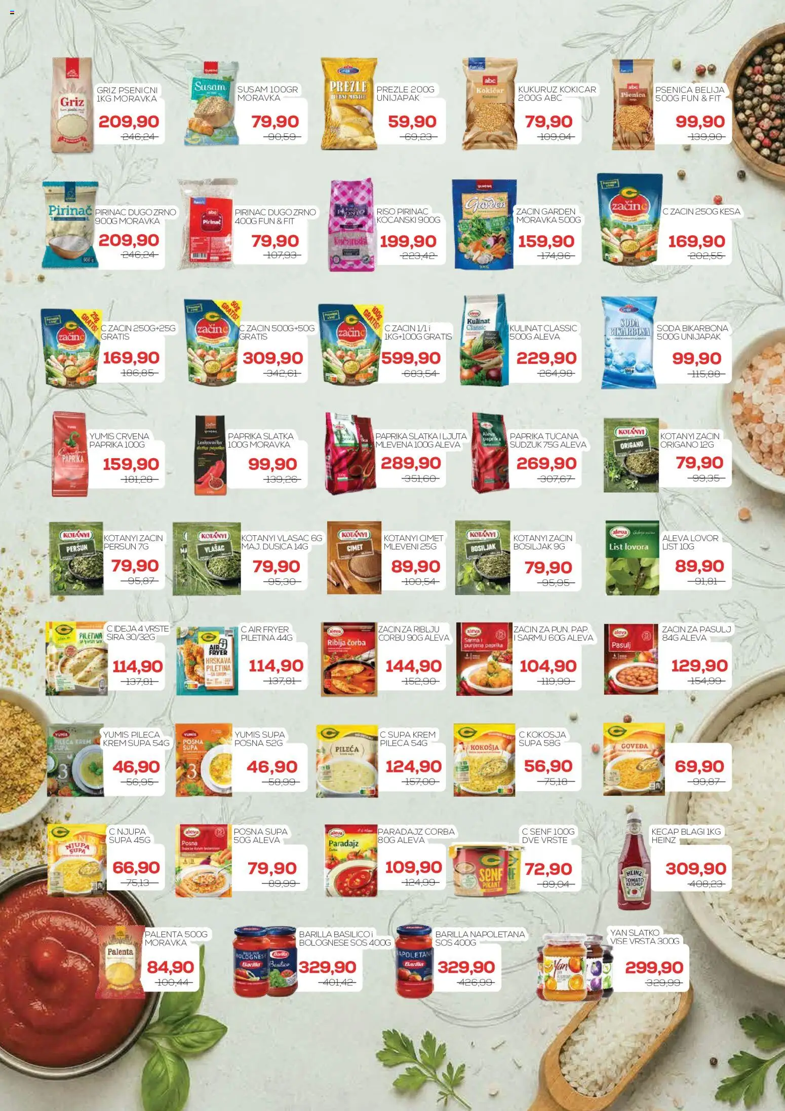Medius katalog - važi od 25.08.2026 | Strana: 9 | Proizvode: Palenta, Senf, Kukuruz, Krem