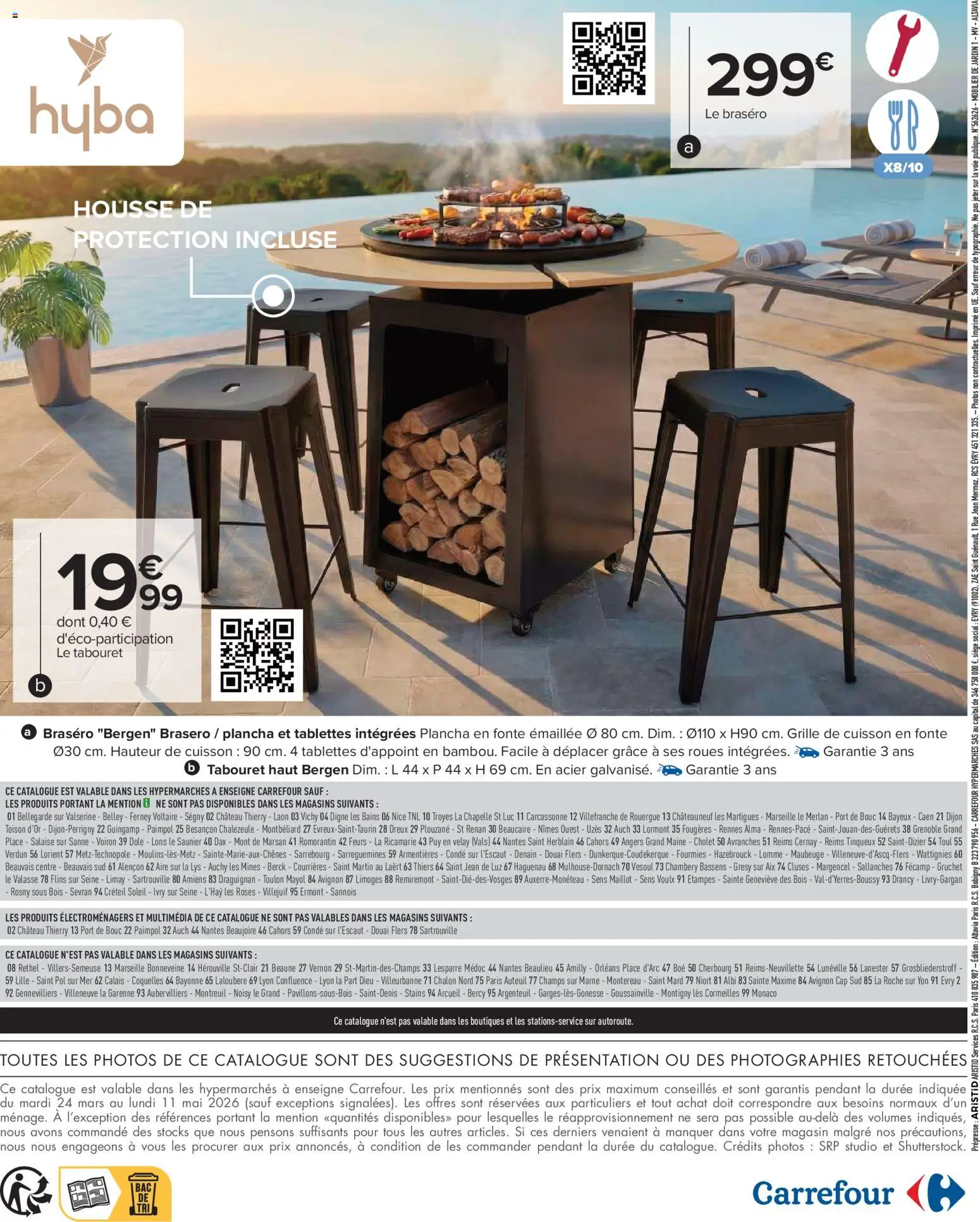 {H1} | Page: 64 | Produits: Plancha, Le tabouret, Brasero, Grille de cuisson