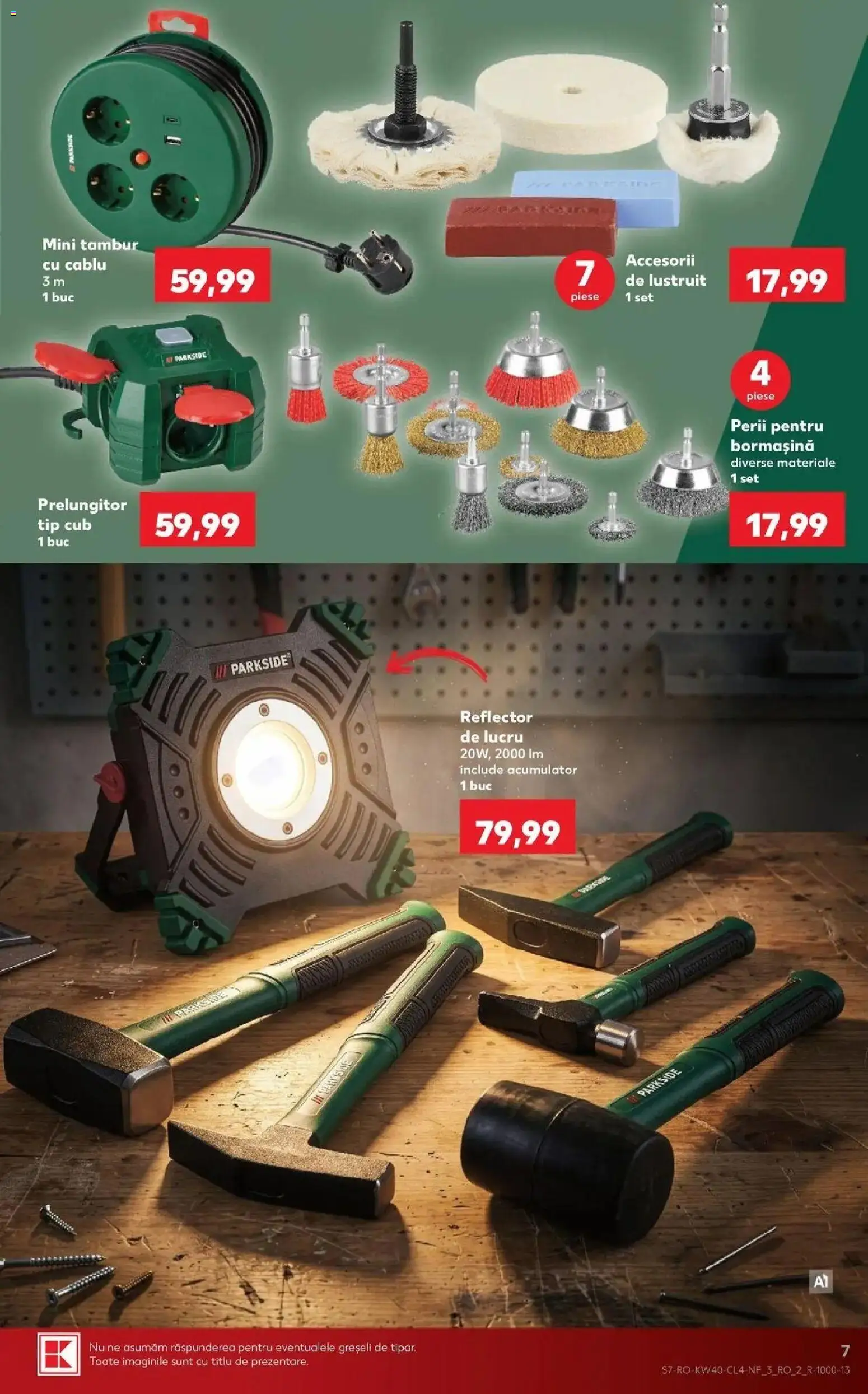 Kaufland Viseu de Sus 30.09.2026 - Revista si Oferta | Pagină: 7 | Produse: Cablu, Parkside, Reflector, Tip