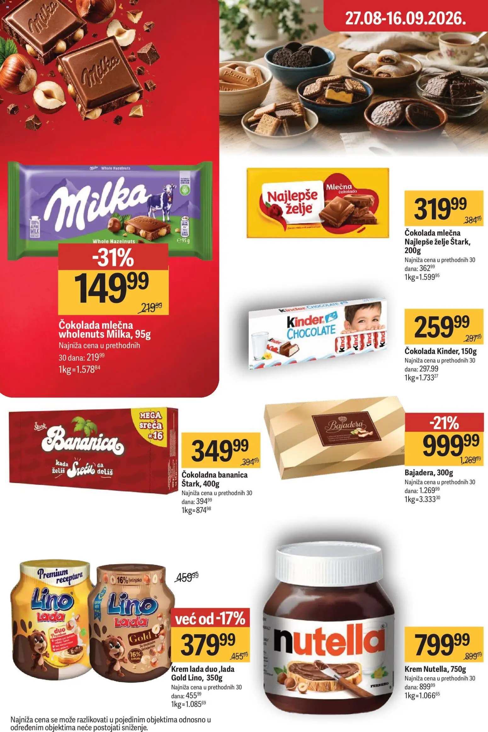 Maxi katalog - važi od 03.09.2026 | Strana: 30 | Proizvode: Čokolada, Ferrero, Nutella, Krem