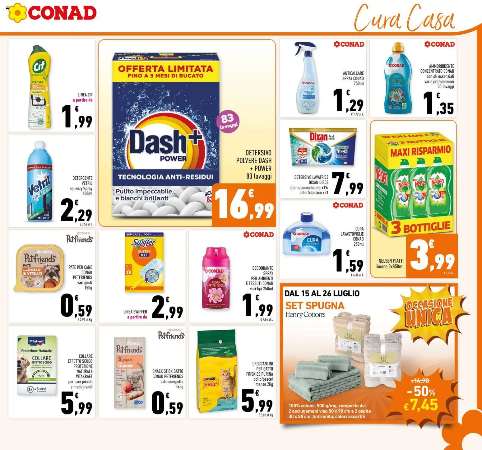 Volantino Conad del 15/07/2026 | Pagina: 17 | Prodotti: Spugna, Paté, Pollo, Vitello