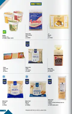 Metro katalog BMPL - pregled Metro kataloga - važi od 01.06.2026 | Strana: 6 | Proizvode: Tortilja, Hummus, Lazanje, Hleb