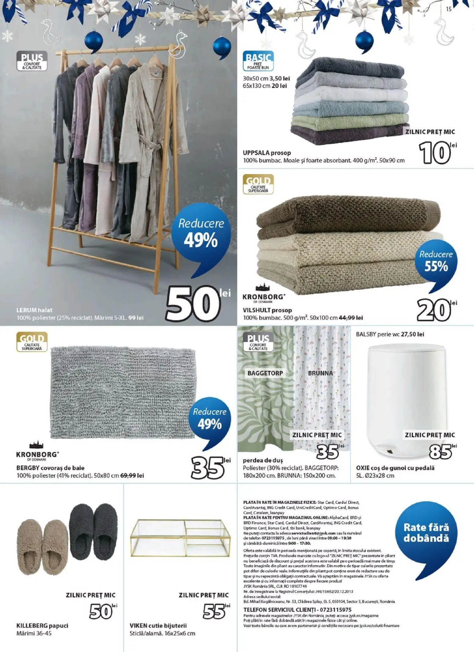 Noul catalog JYSK – valabil de la 24.10.2026 | Pagină: 15 | Produse: Coș de gunoi, Coș, Cutie, Perie