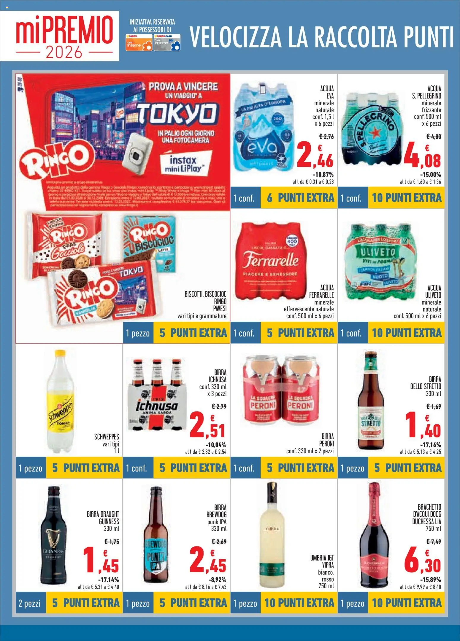Volantino Conad del 07/10/2026 | Pagina: 6 | Prodotti: Birra, Latte, Fotocamera, Birra Ichnusa