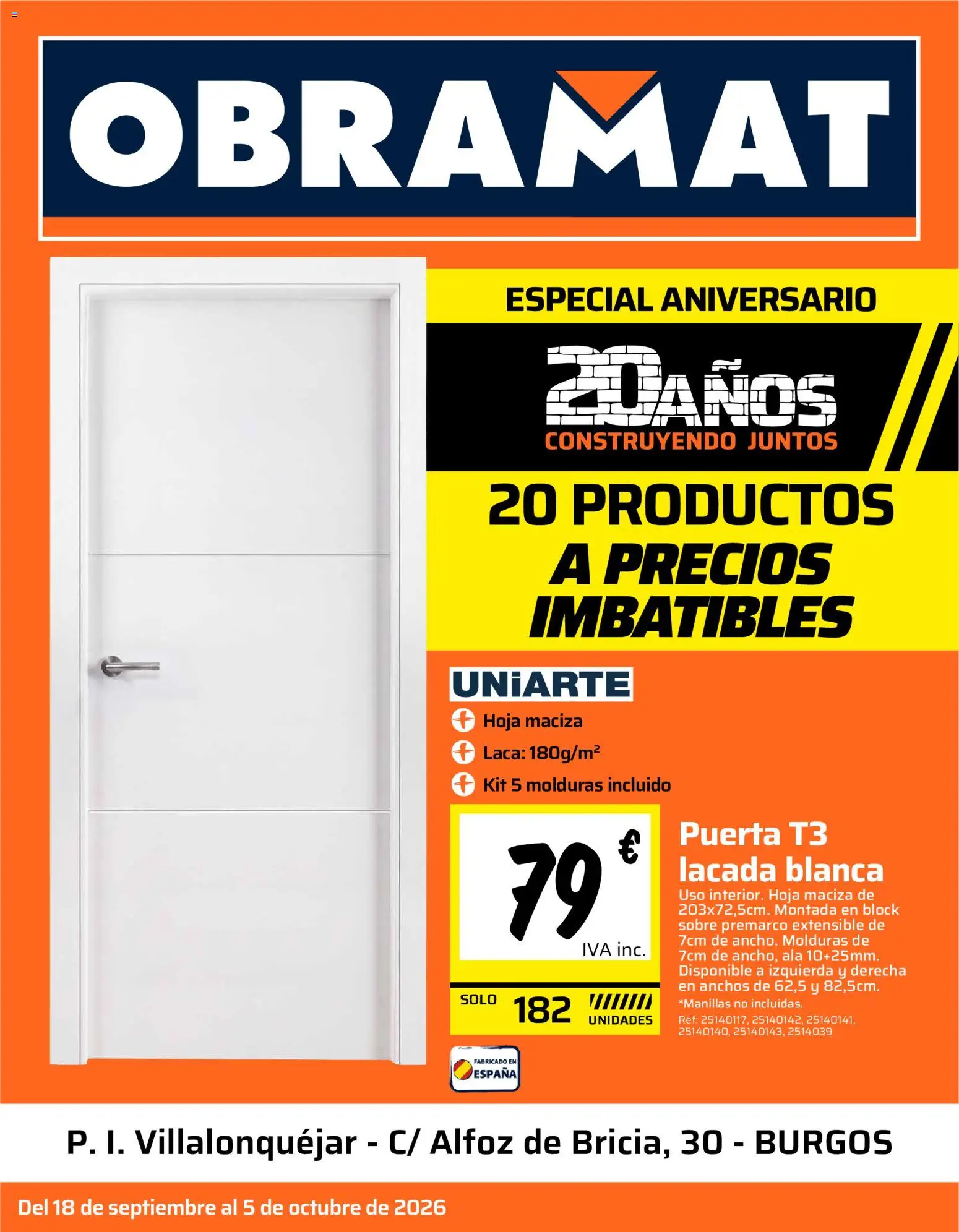 Obramat - Burgos │ válido desde el 18/09/2026 | Página: 1