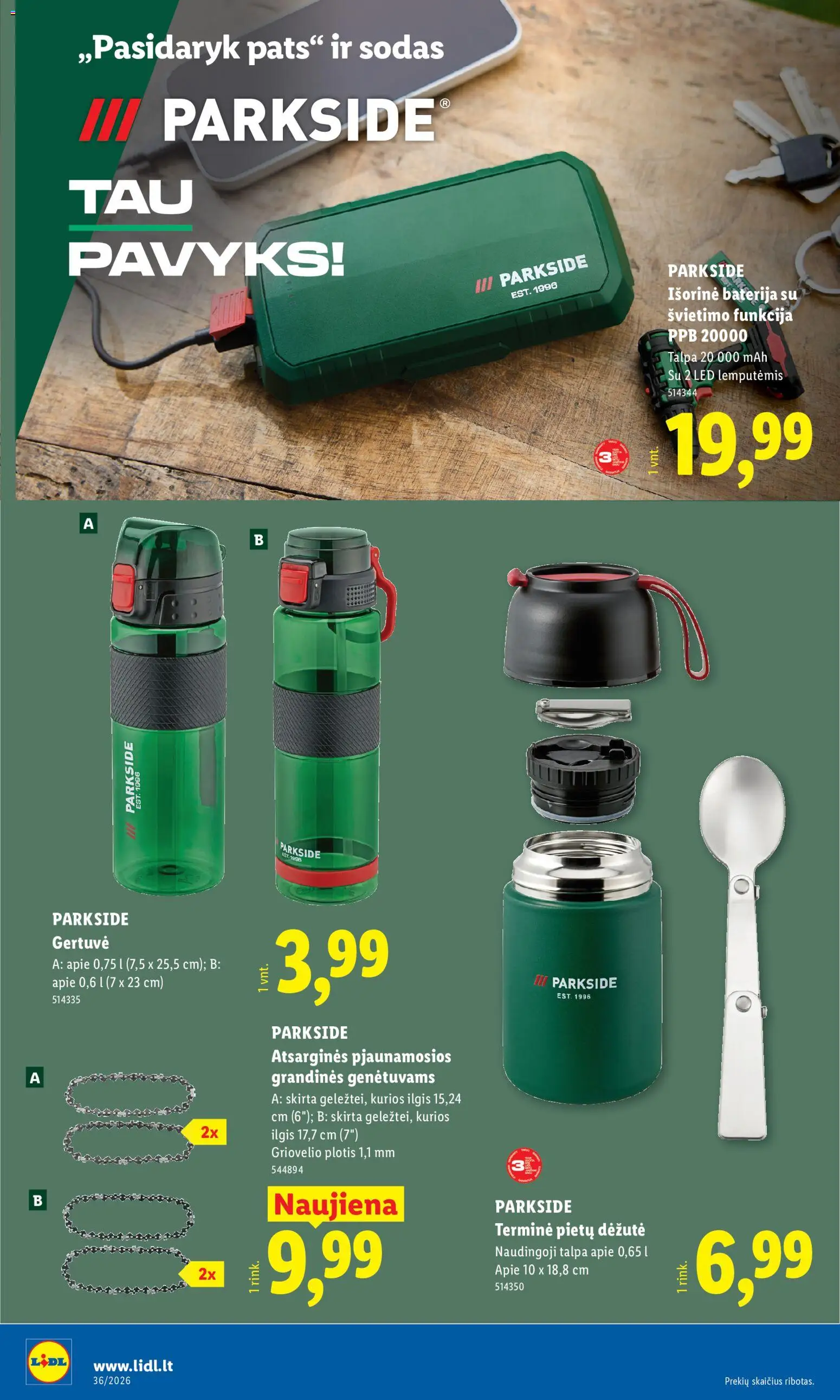 LIDL akcijos nuo 2026.08.31 | Puslapis: 8 | Prekių: Baterija