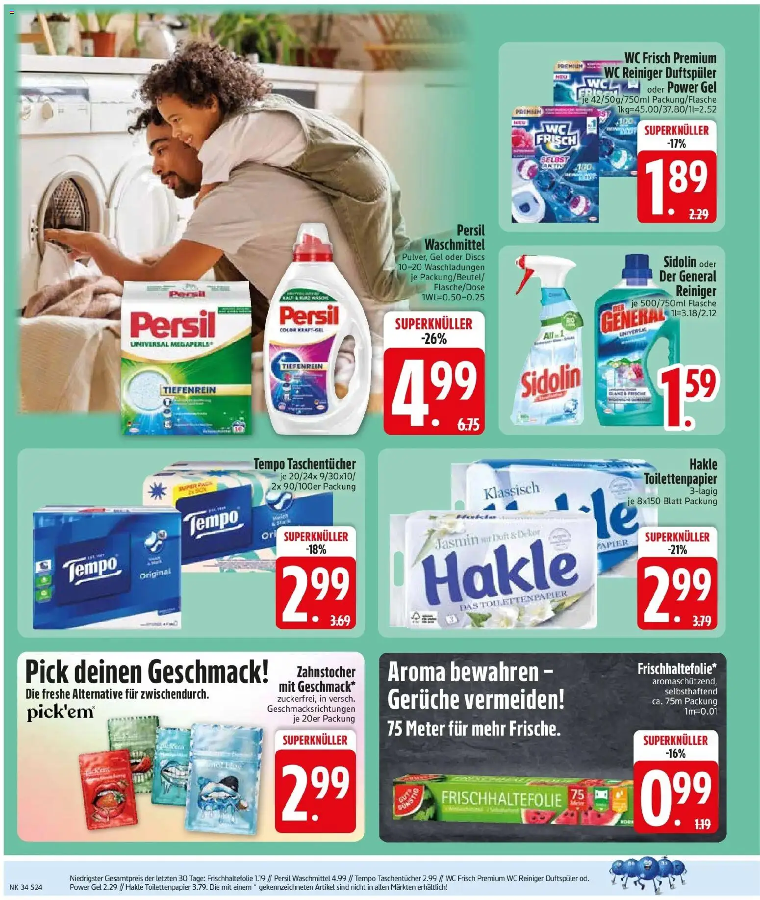 Edeka Prospekt Altmannstein (ab 17.08.2026) » Angebote Online | Seite: 26 | Produkte: Waschmittel, Wc frisch, Tempo, Toilettenpapier