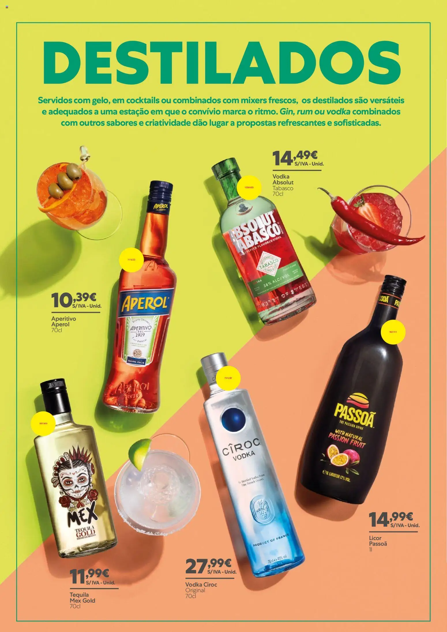 Recheio - Catálogo de Vinhos, Destilados e Cervejas │ válido de 28.05.2026 | Página: 36 | Produtos: Licor, Tequila, Cocktails, Vodka