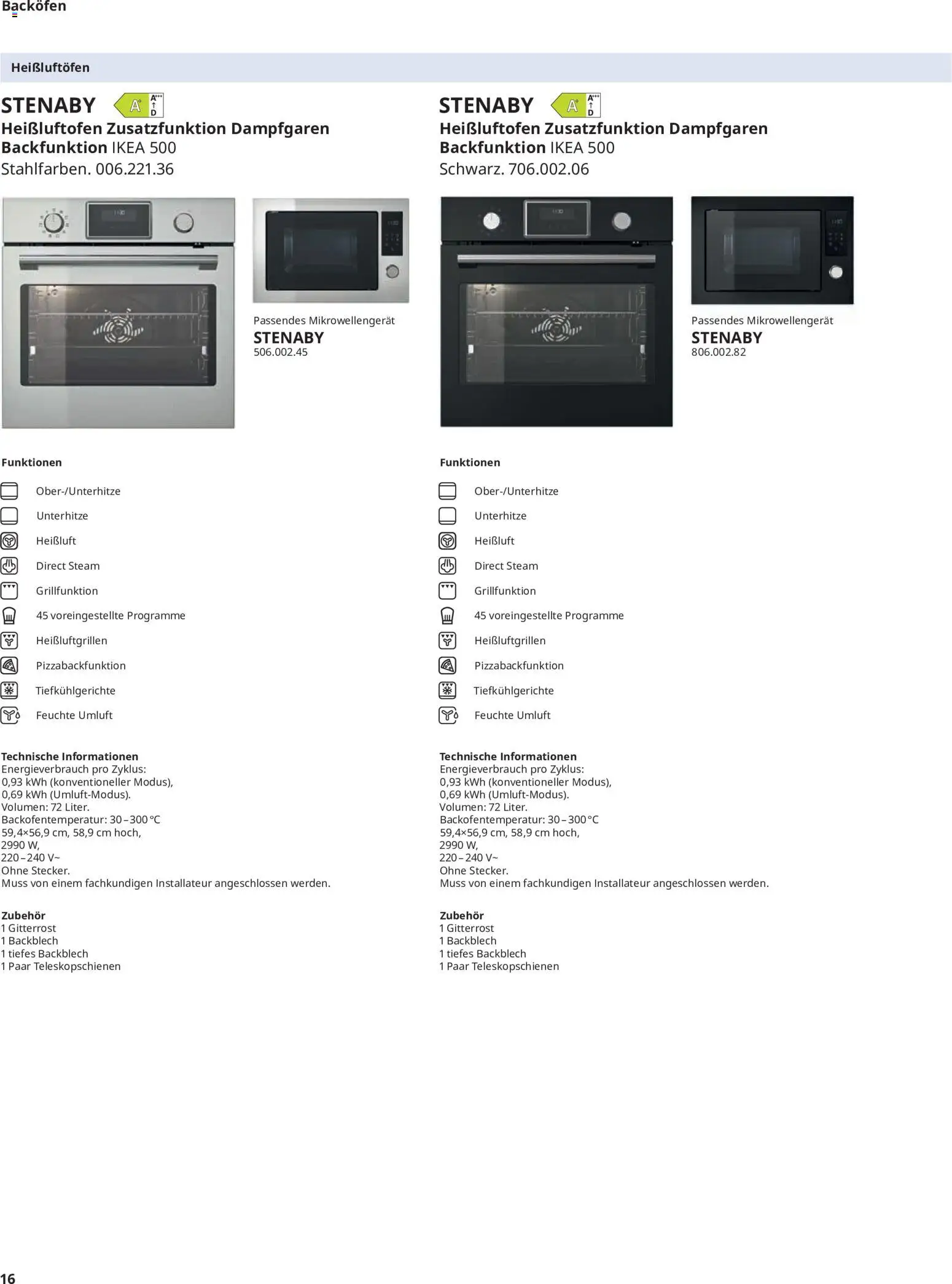 Ikea Elektrogeräte – gültig ab 19.06.2026 | Seite: 16