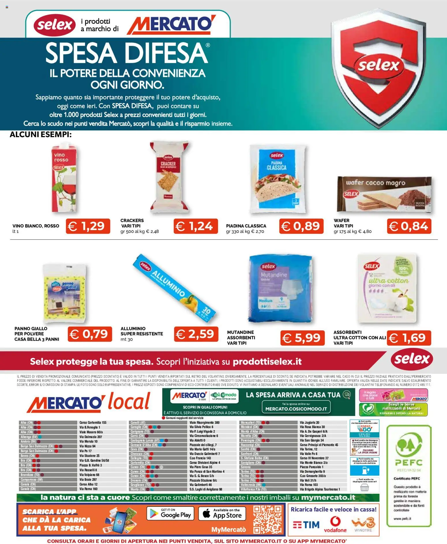 Volantino Mercatò del 14.05.2026 | Pagina: 12 | Prodotti: Mutandine, Crackers, Piadina, Cacao