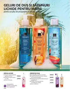 Ofertele Avon valabile de la 01.08.2026 | Pagină: 176 | Produse: Duș, Cremă, Săpun, Săpun lichid