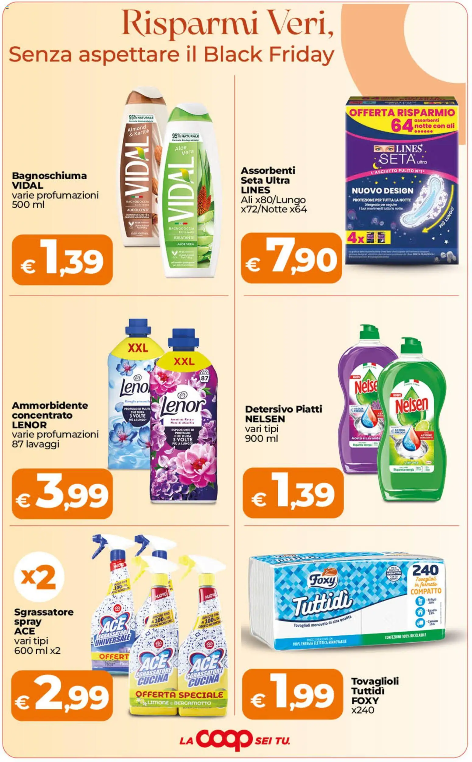 Volantino Ipercoop del 23/10/2026 | Pagina: 7 | Prodotti: Bagnoschiuma, Sgrassatore, Burro, Lavanda