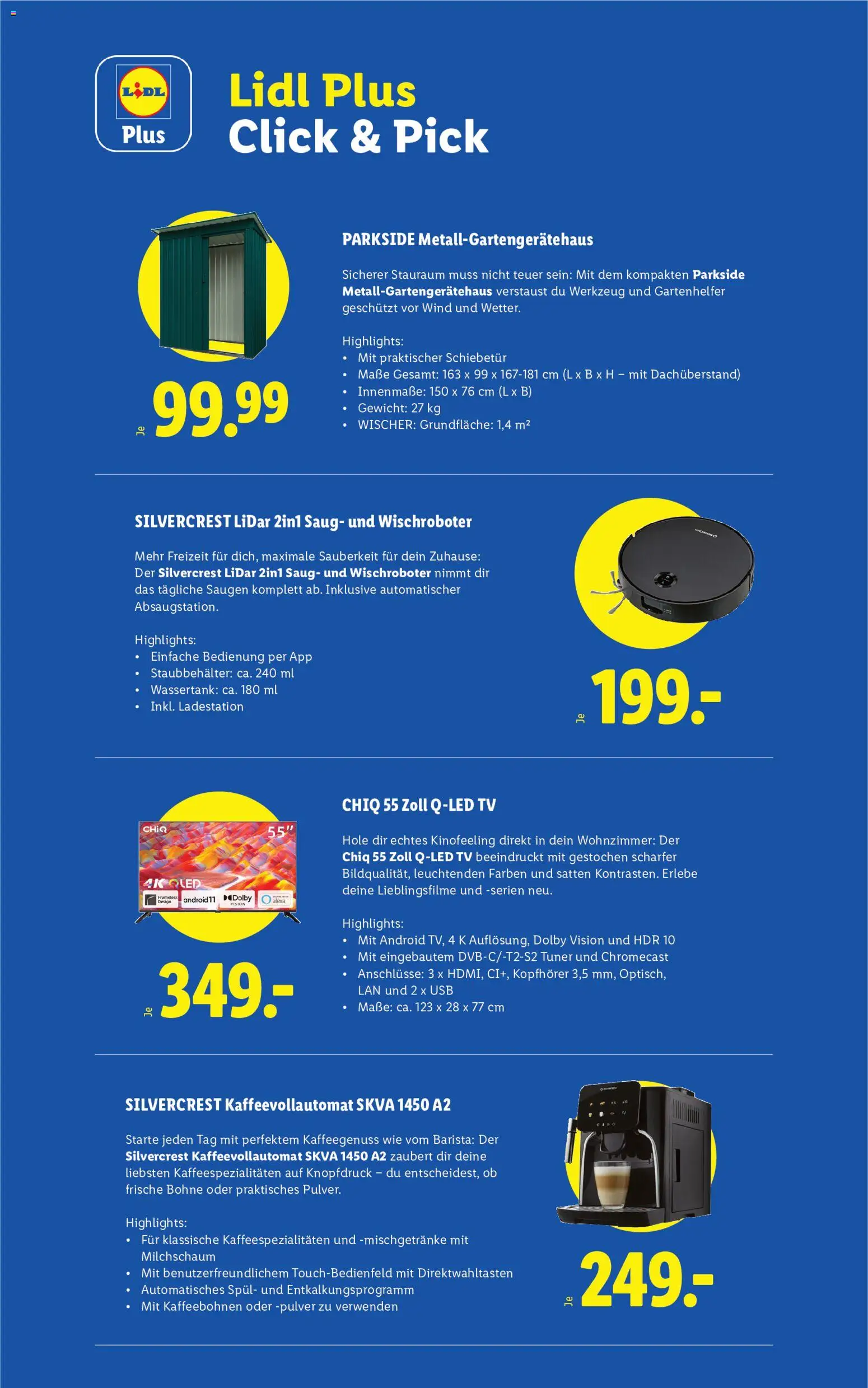 Lidl Click & Pick gültig ab 19.10.2026 | Seite: 2 | Produkte: TV, Kopfhörer, Gewicht, Bohne