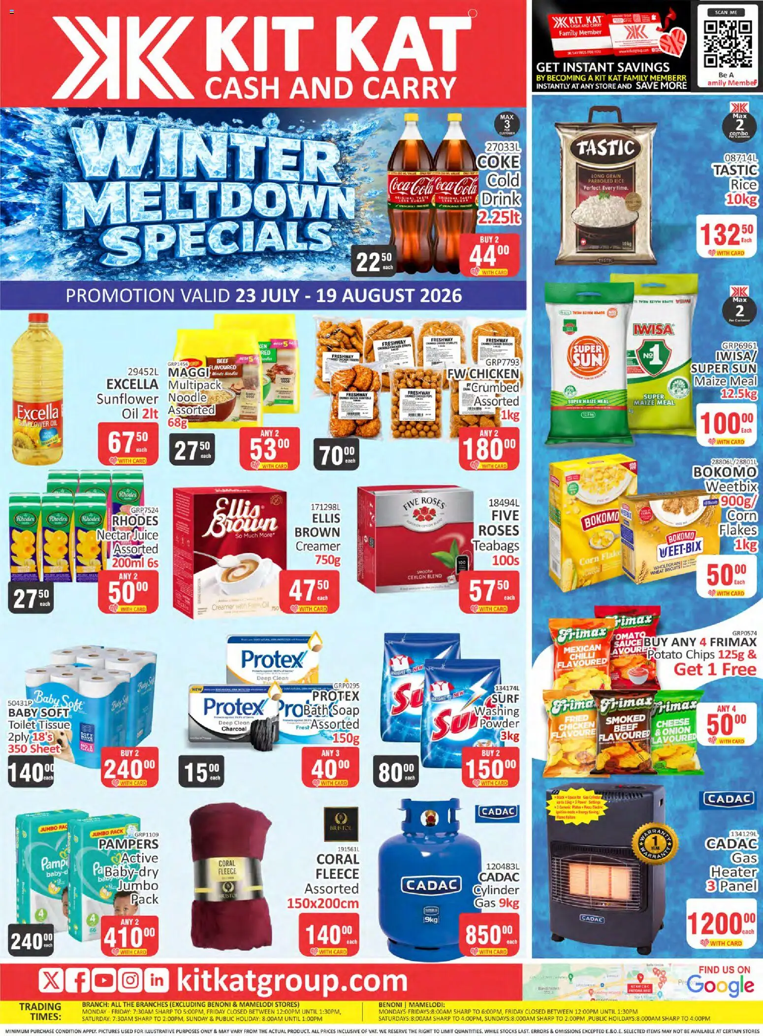 New KIT KAT Cash & Carry catalogue – valid from 23/07/2026 | Page: 1 | Products: Oil, Beef, Flakes, Sauce