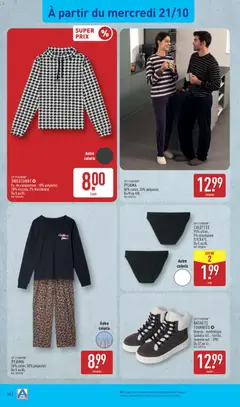 Aldi - Prévisualisation de BASKETS FOURRÉES, Dessus : synthétique. Semelle int. : textile. Semelle ext. : TPR. valide à partir de 20/10/2026 | Page: 36