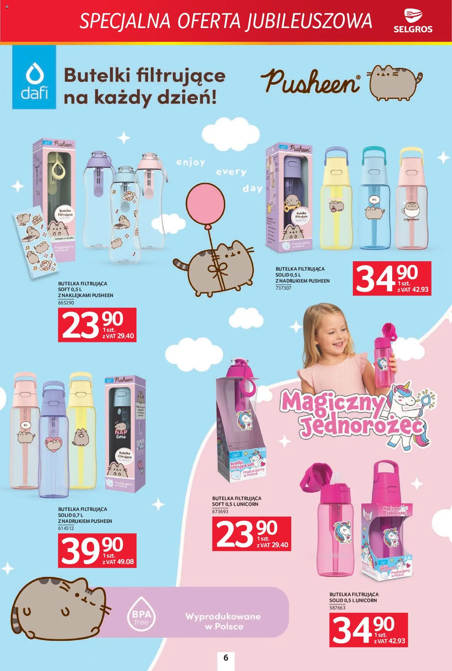 Selgros cash&carry gazetka - Specjalna oferta jubileuszowa od 21.05.2026 | Strona: 6 | Produkty: Jednorożec, Naklejki