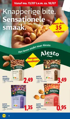 ALESTO Pindanoten paprika, 200 g - 4,75 EUR/kg - Voorbeeld van een folder van Lidl, geldig van 13/07/2026 | Pagina: 8