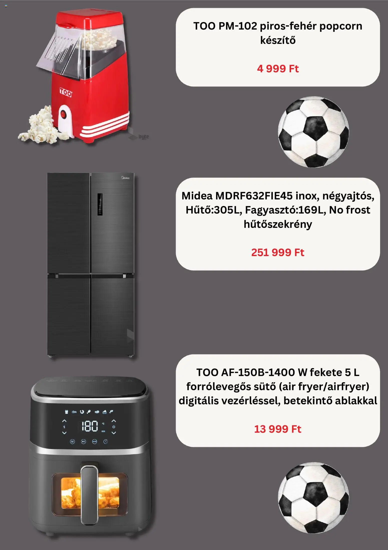 Best Byte akciós ujság - amely érvényes a következő dátumtól: 09.06.2026 | Oldal: 4 | Termékek: Hűtőszekrény, Sütő, Popcorn készítő, Popcorn