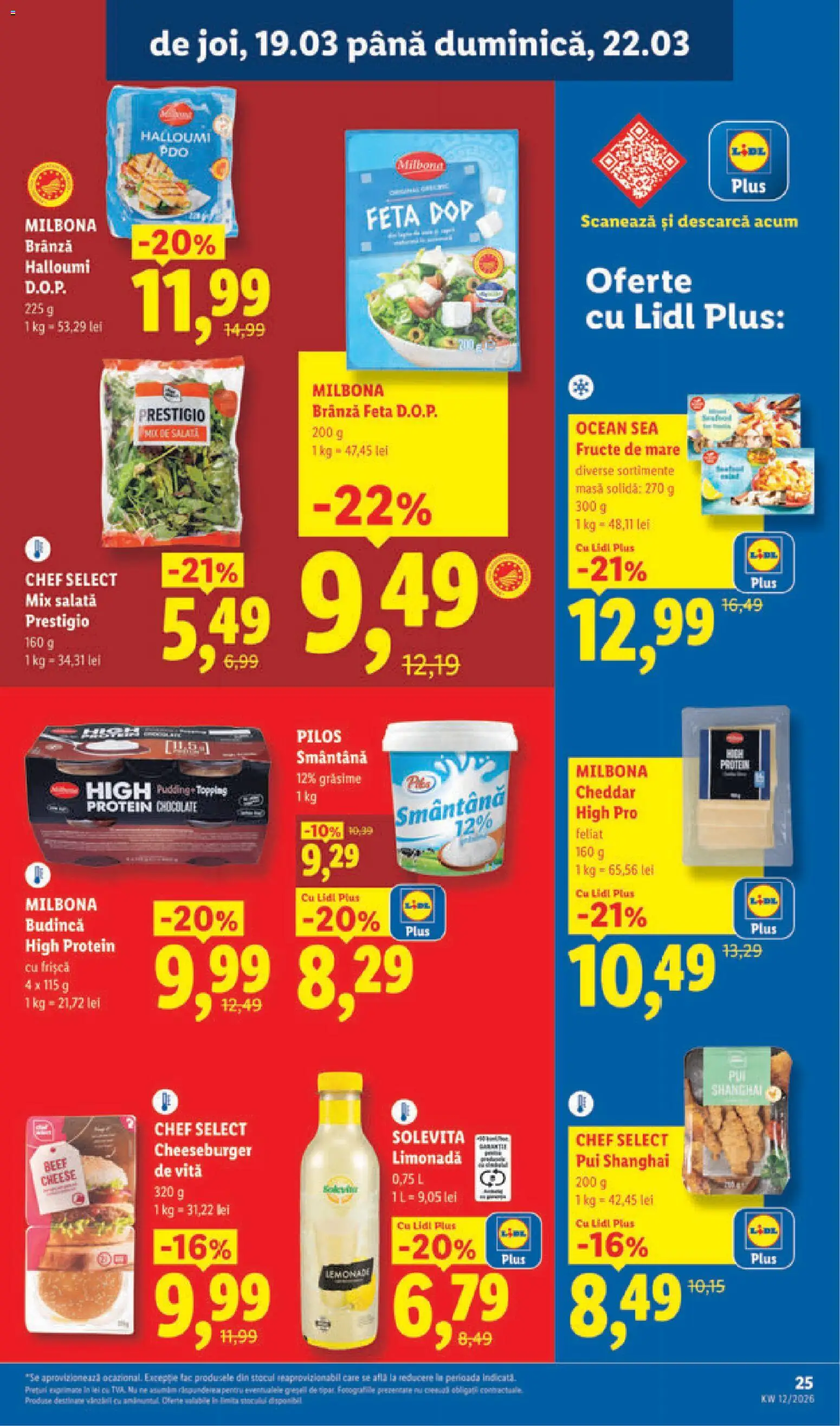 Noul catalog Lidl – valabil de la 16.03.2026 | Pagină: 25 | Produse: Toplar, Masă, Hacıyatmaz Kedi Oyuncağı, Salată