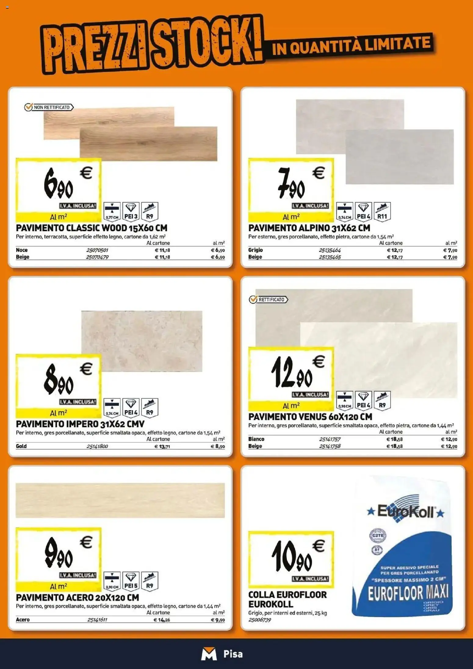 Nuovo TECNOMAT catalogo Pisa dal 27/08/2026 > offerte anteprima 🛍️ | Pagina: 11 | Prodotti: Pavimento, Colla