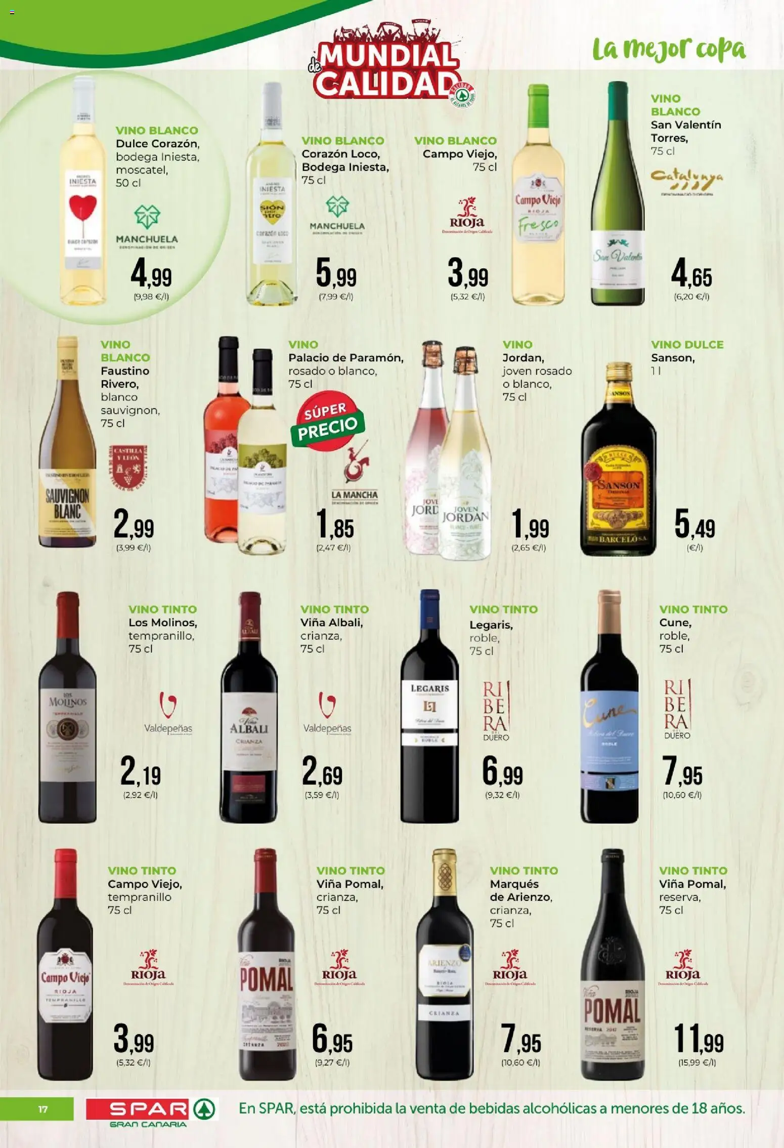 Spar folleto │ válido desde el 12.06.2026 | Página: 17 | Productos: Vino