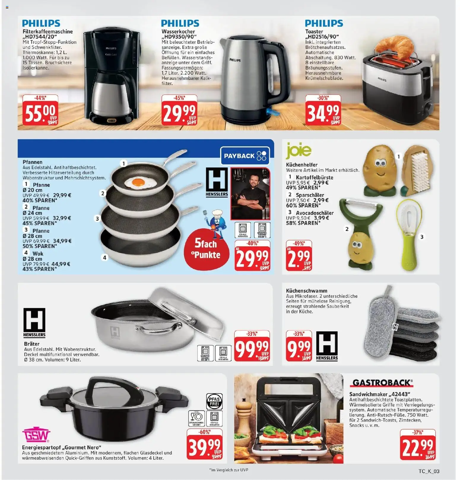 Marktkauf Prospekt Friedrichshafen (ab 12.10.2026) » Angebote online | Seite: 33 | Produkte: Philips, Toaster, Kalk, Wok