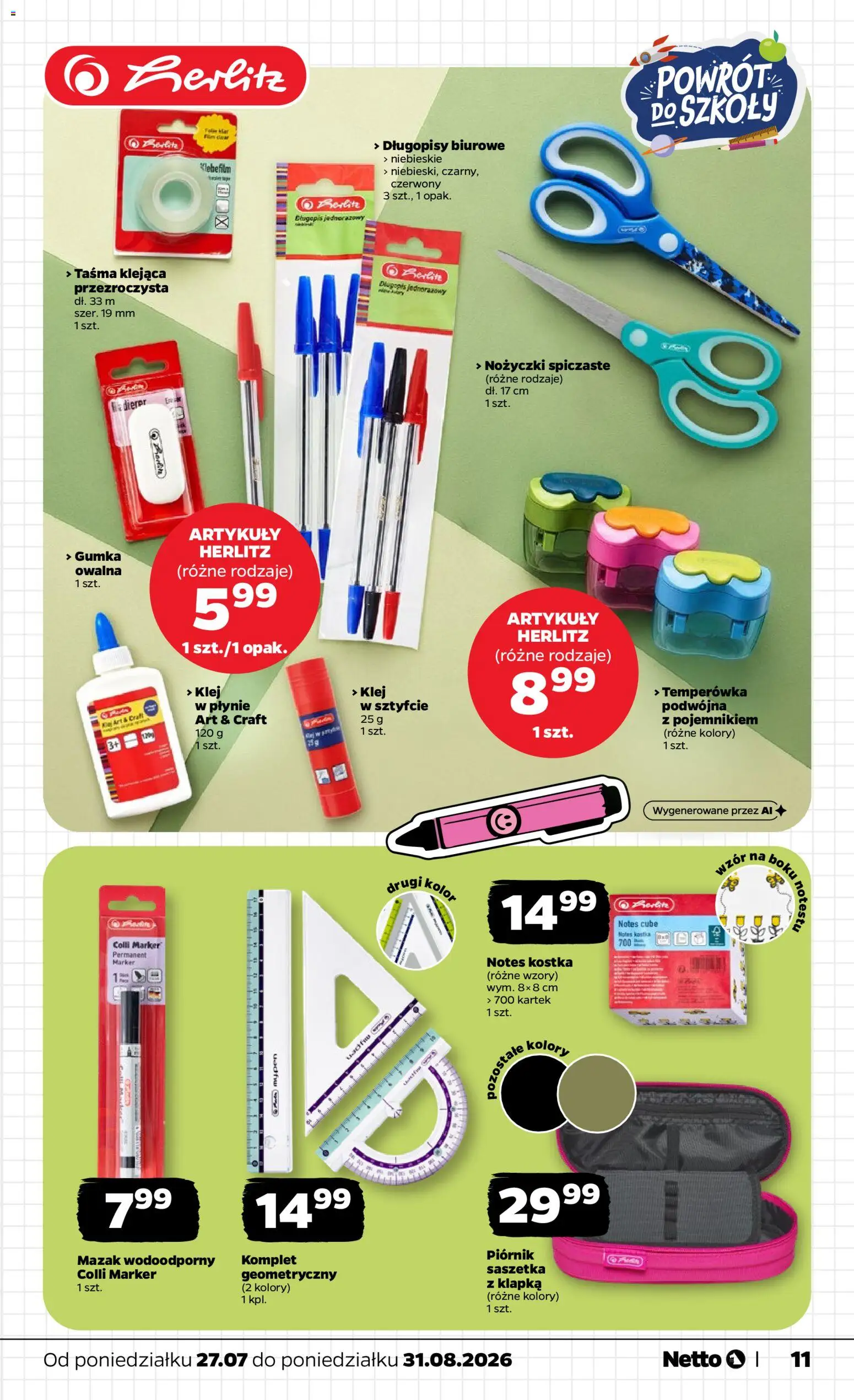 Netto gazetka - Powrót do szkoły od 27.07.2026 | Strona: 11
