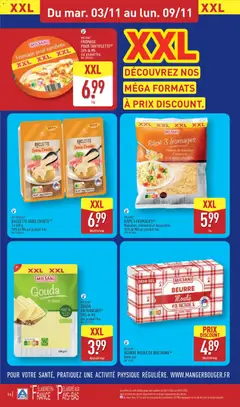 Aldi - Prévisualisation de FROMAGE POUR TARTIFLETTE, Fromage pour tartiflette, 26% de MG sur produit fini. valide à partir de 03/11/2026 | Page: 18