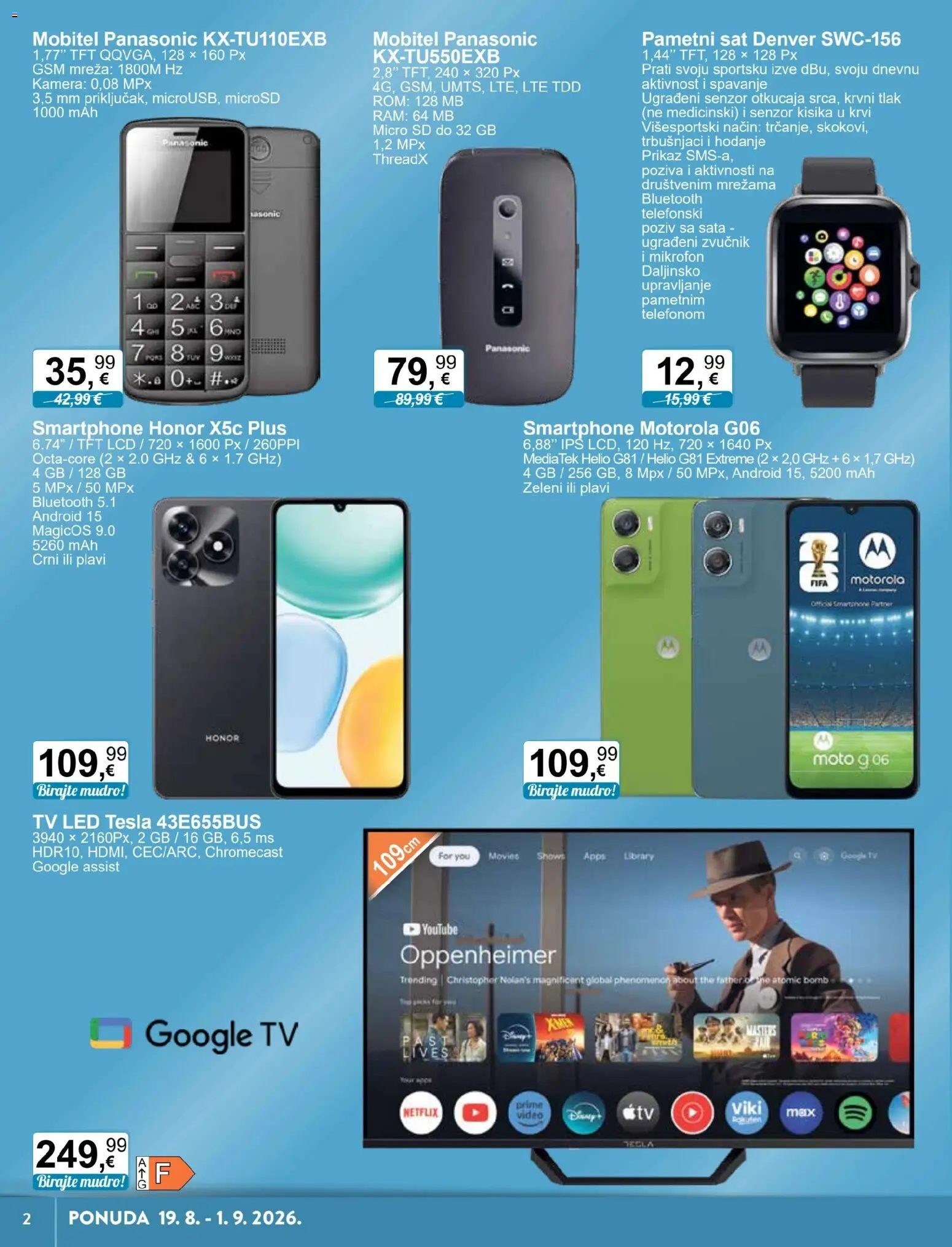 KTC katalog | vrijedi od 19.08.2026 | Stranica: 2 | Proizvodi: Led, Pametni sat, Smartphone, Sat