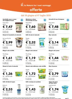 Anteprima del volantino Natura Sì volantino valido a partire dal 10.06.2026 | Pagina: 29 | Prodotti: Yogurt, Pesca, Lampone, Cocco