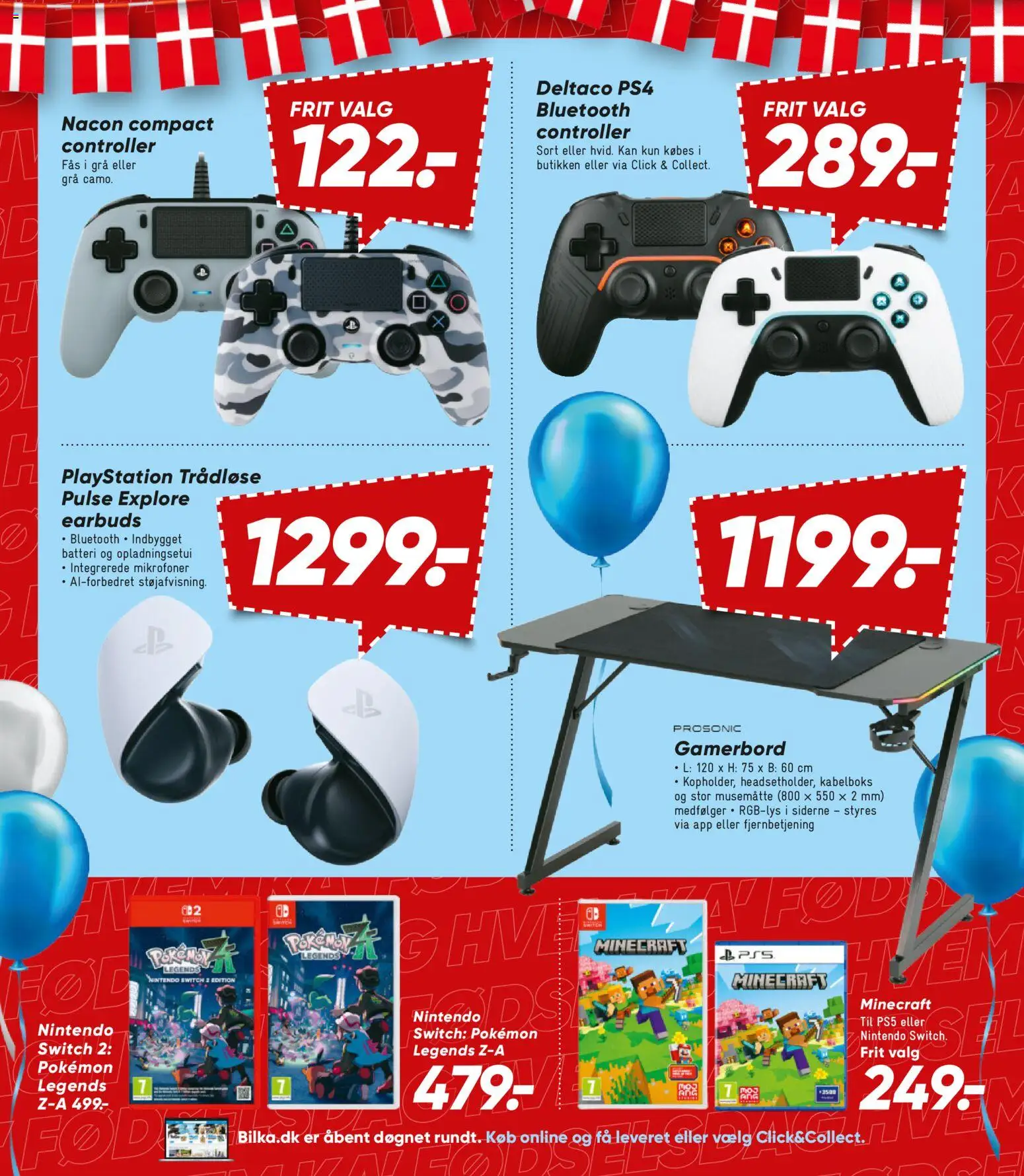 Bilka tilbudsavis – gyldig fra 24/07/2026 | Side: 20 | Produkter: Nintendo Switch, Playstation, Batteri