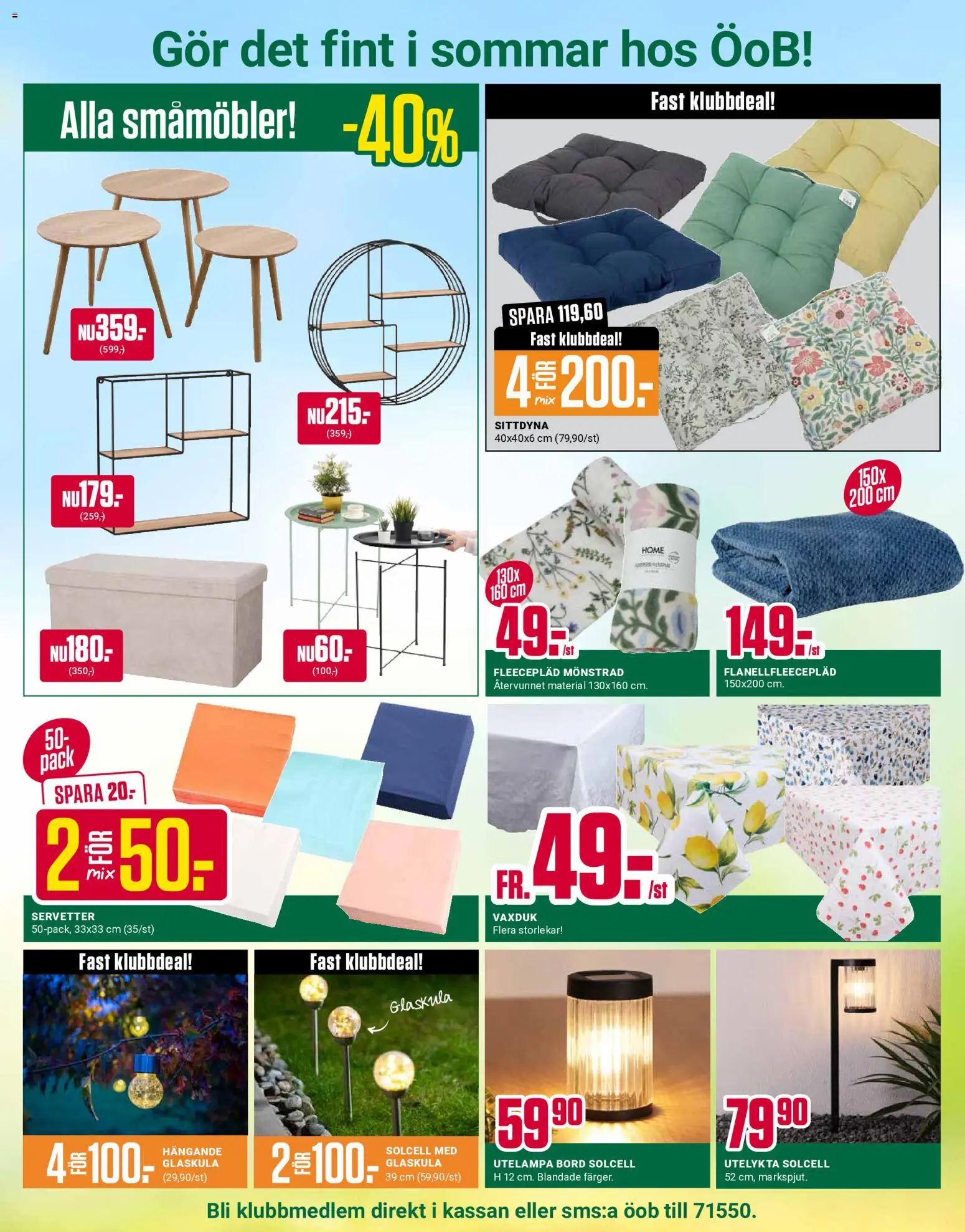 ÖoB reklamblad aktuell från 01.06.2026 | Sida: 4 | Produkter: Bord, Servetter