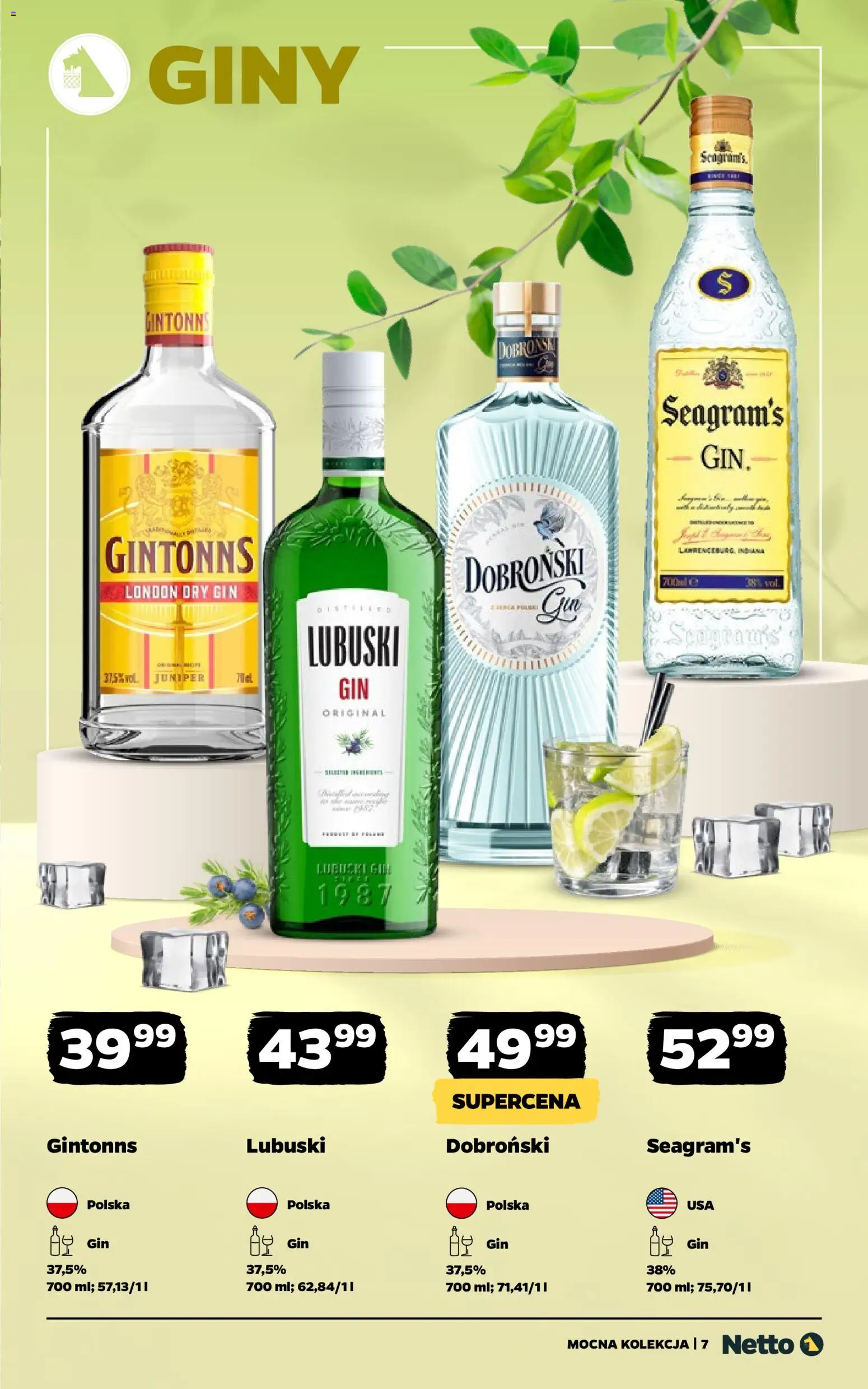Netto gazetka - Alkohole mocne od 08.06.2026 | Strona: 7 | Produkty: Gin